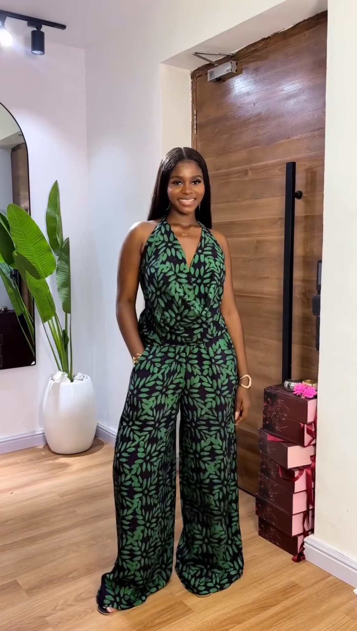 Cowl neck two piece set